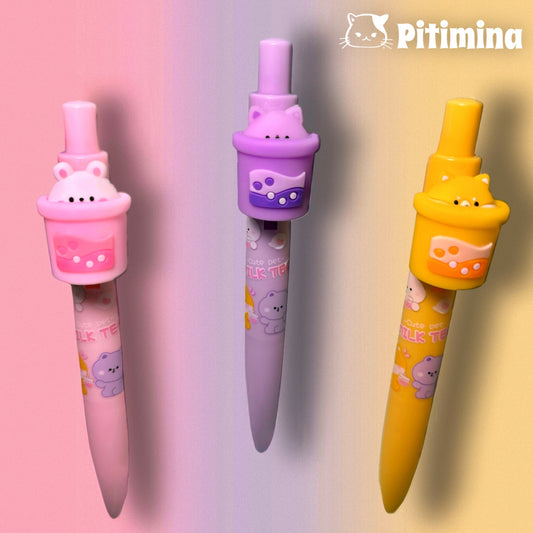 Animal pens in bubble tea