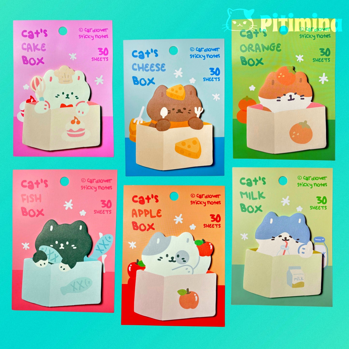 Cat's Box Sticky Notes