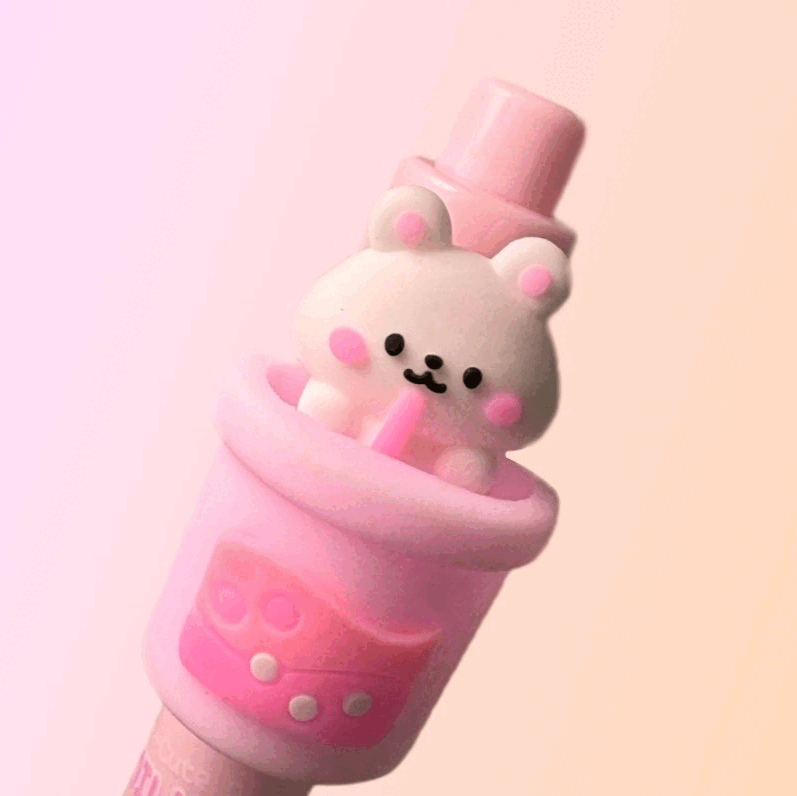 Animal pens in bubble tea